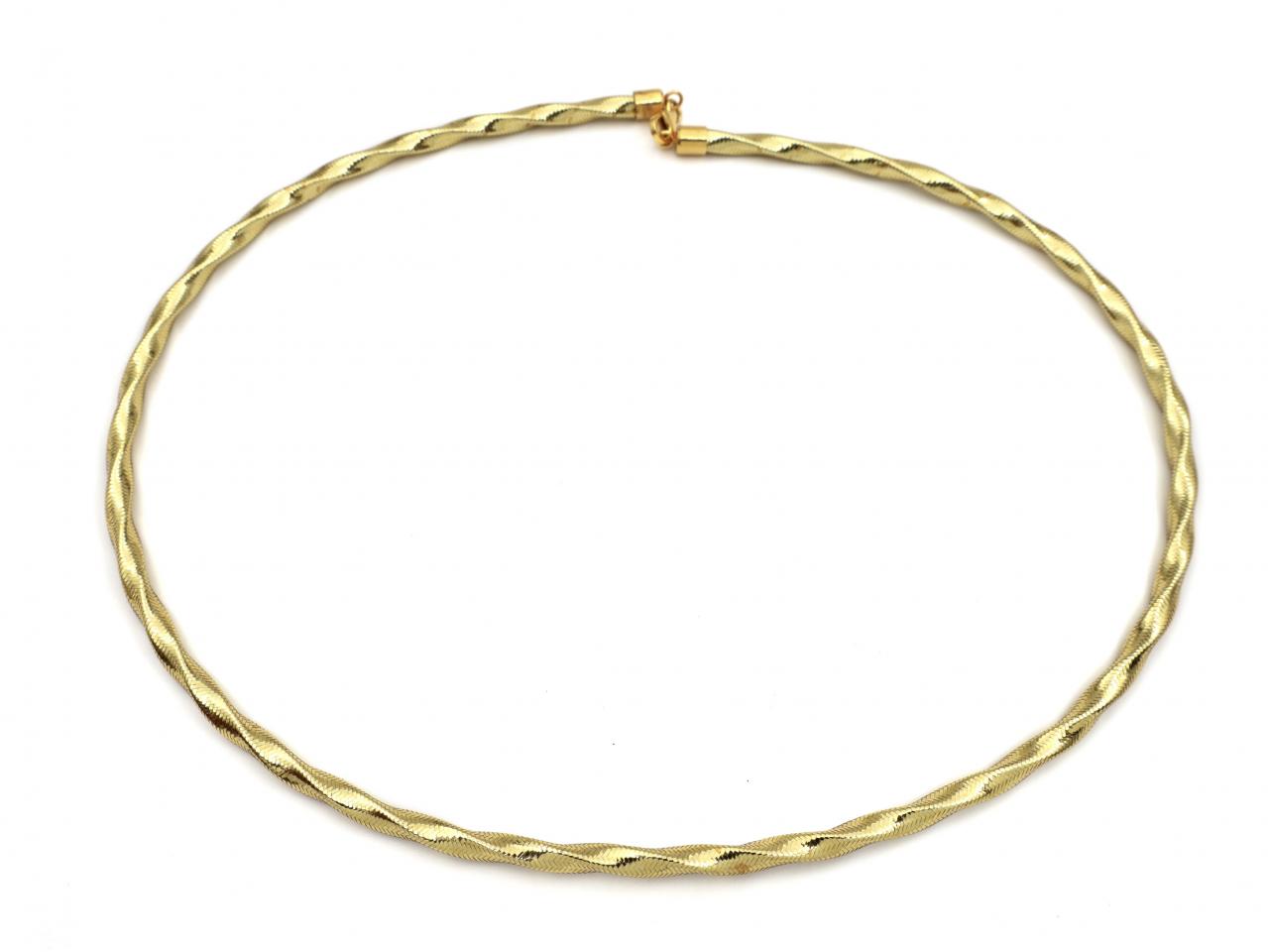 14kt omega necklace