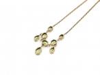 Vintage 9kt yellow gold peridot necklace