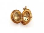 Victorian celestial sphere locket in 15kt yellow gold