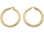 Large vintage 14kt yellow gold hinged hoop earrings