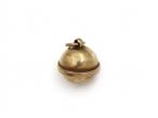 Antique globular pendant with hidden compass in gold