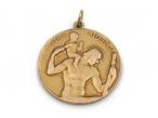 Vintage St. Christopher medal in 9kt gold by Paul Vincze